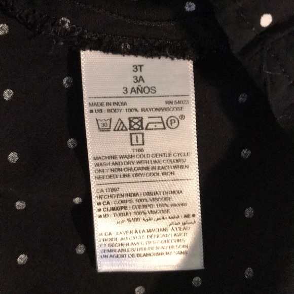 Old Navy 3T black dress - Picture 5 of 5